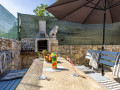 fenced yard swimming pool yakuzzi barbecue deck chairs tables, Apartment Kristijan & Jelena with pool in Vodnjan, Istria, Croatia Vodnjan