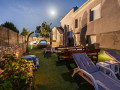 fenced yard swimming pool yakuzzi barbecue deck chairs tables, Apartment Kristijan & Jelena with pool in Vodnjan, Istria, Croatia Vodnjan
