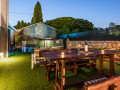 fenced yard swimming pool yakuzzi barbecue deck chairs tables, Apartment Kristijan & Jelena with pool in Vodnjan, Istria, Croatia Vodnjan