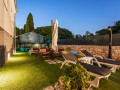 fenced yard swimming pool yakuzzi barbecue deck chairs tables, Apartment Kristijan & Jelena with pool in Vodnjan, Istria, Croatia Vodnjan
